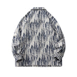 Oversize Streetwear Colorful Yarn Washed Denim Jacket