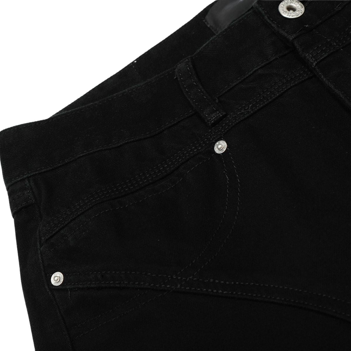 Men's Vibe Streetwear Straight-Leg Denim Pants with Pocket Details