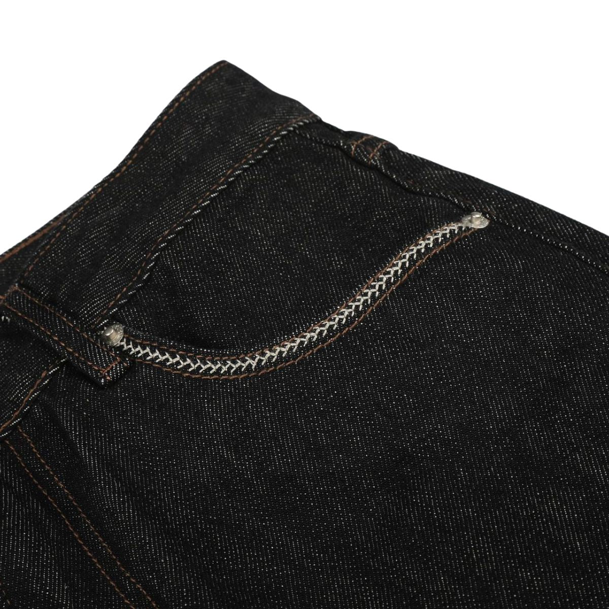Raw Black Relaxed Straight Leg Vintage Denim Jeans