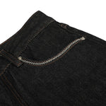 Raw Black Relaxed Straight Leg Vintage Denim Jeans