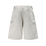 Rivet Detail Baggy Bermuda Cargo Streetwear Denim Pants Shorts