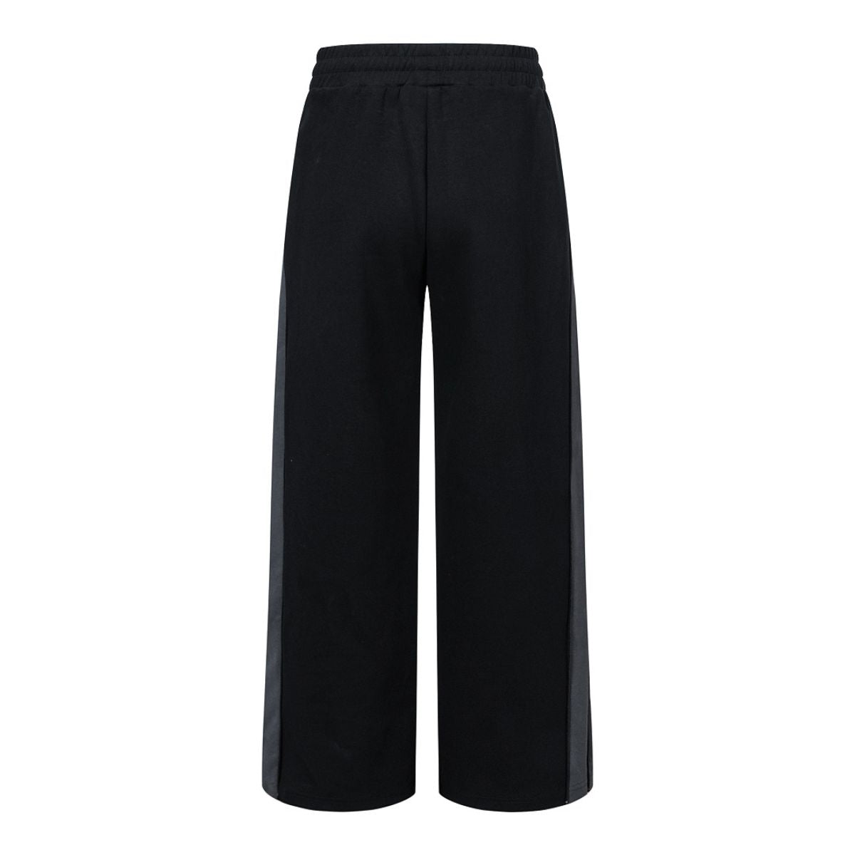 Contrast Side Spliced Zipper Draping Wide‑Leg Athletic Pants