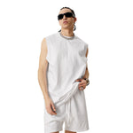 Quick Dry Raw Edge Muscle Tank 6.3oz