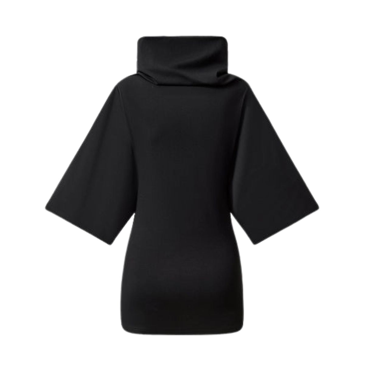Wasteland‑Style Cowl Neck Flared Mid‑Sleeve Dress