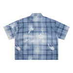 Heavyweight Distressed Plaid Box Polo Shirt 7.0oz