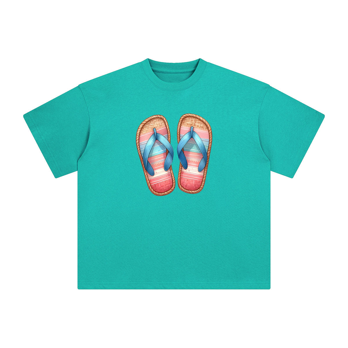 Summer Vacation Slippers Graphic Tee-INNBLAC Fashion Apparel