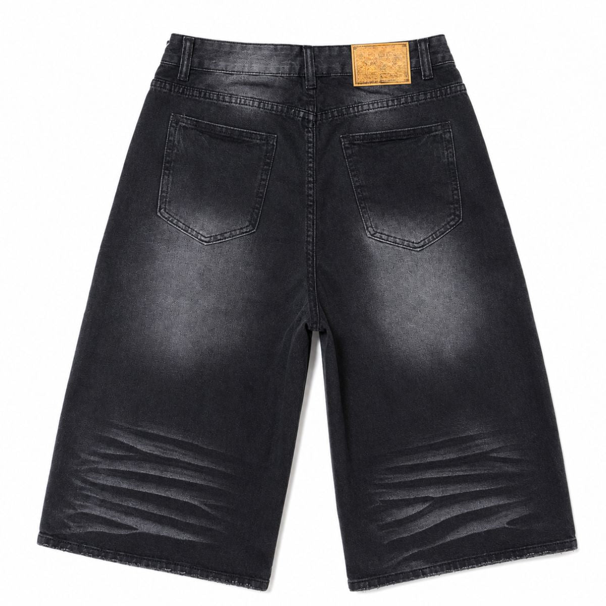 Bermudas con lavado vintage y salpicaduras de tinta