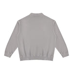 Heavyweight Cotton Polo Collar Long Sleeve Sweatshirt