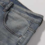 Light Wash Slight Flare Mid Rise Vintage Jeans