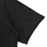 Stone-Washed Raw-Edge T-Shirt 8oz