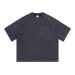 Camiseta vintage de algodón con patchwork lavado de 8.55 oz