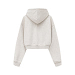 Solid Kangaroo Pocket Crop Hoodie