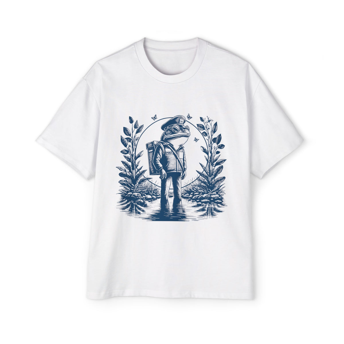 Vintage 90s Tattoo Frog Mail Graphic Tee-INNBLAC Fashion Apparel