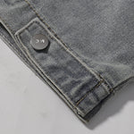 Shorts vaqueros con mariposas bordadas y adornados con perlas