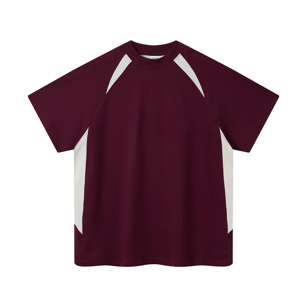 Color Block Oversized Sporty Raglan T-Shirt