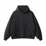 Heavyweight Washed Raw Edge Cotton Hoodie