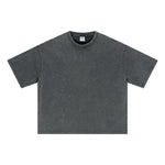Oversized Vintage Wash Cotton Tee Shirt