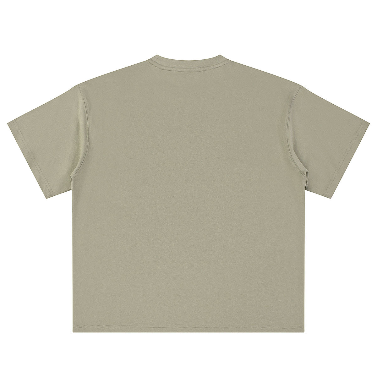 Relaxed Fit Boxy Solid Color Minimal Tee