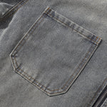 Shorts vaqueros con mariposas bordadas y adornados con perlas