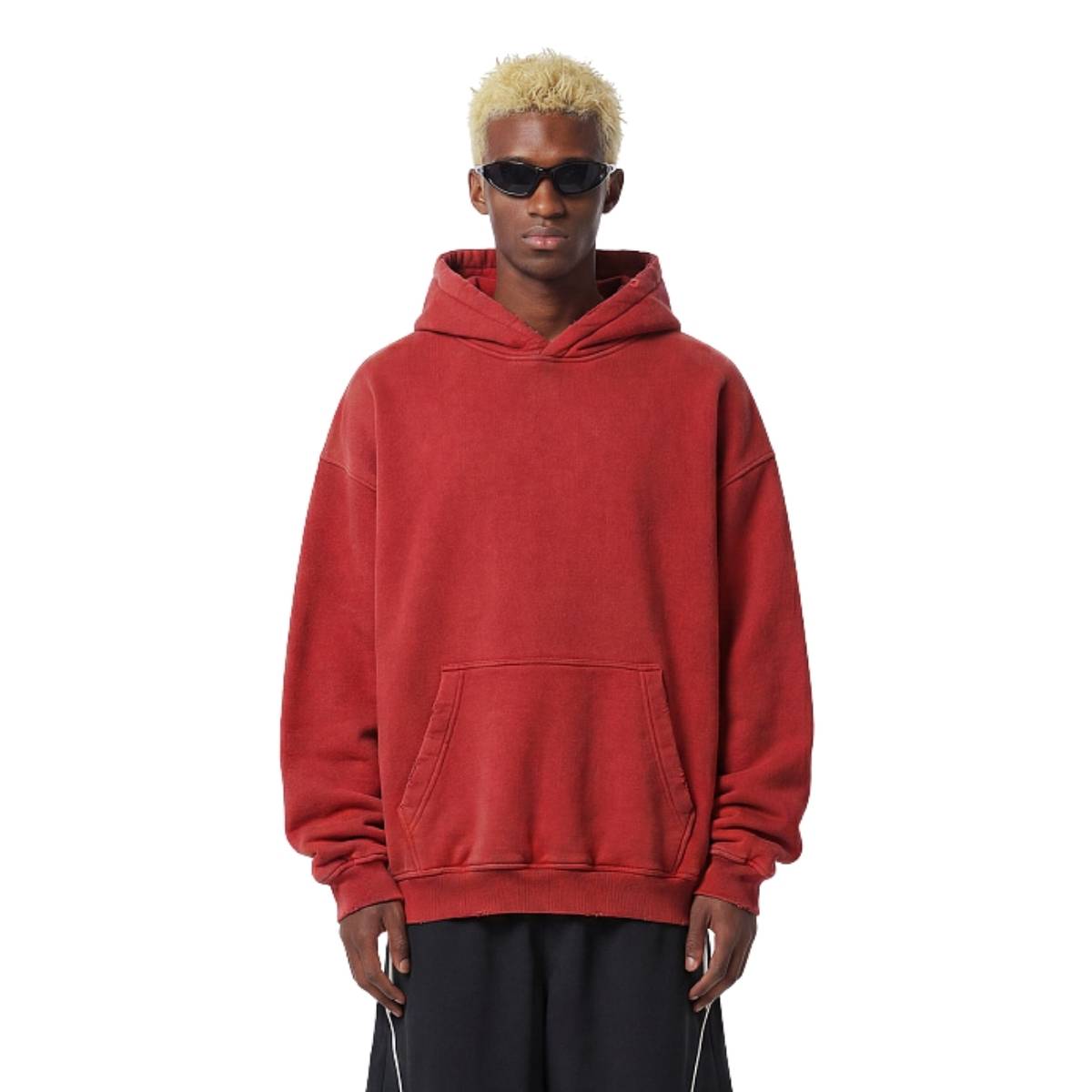 Sudadera con capucha de felpa de novio de gran tamaño