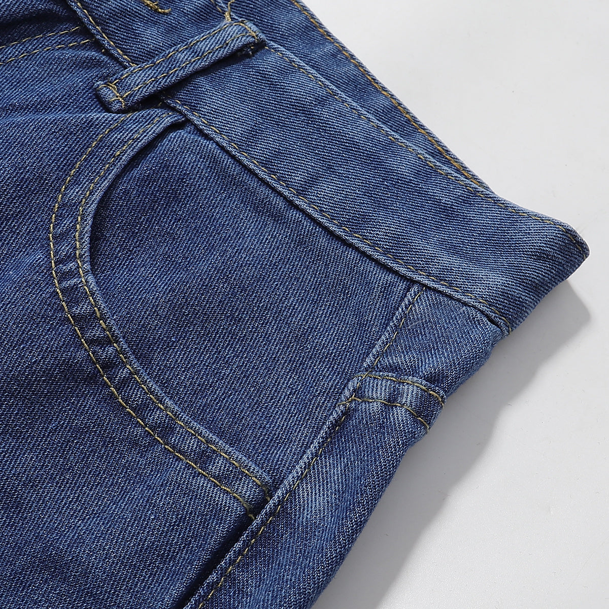 Cartoon Flower Print Denim Summer Streetwear Shorts