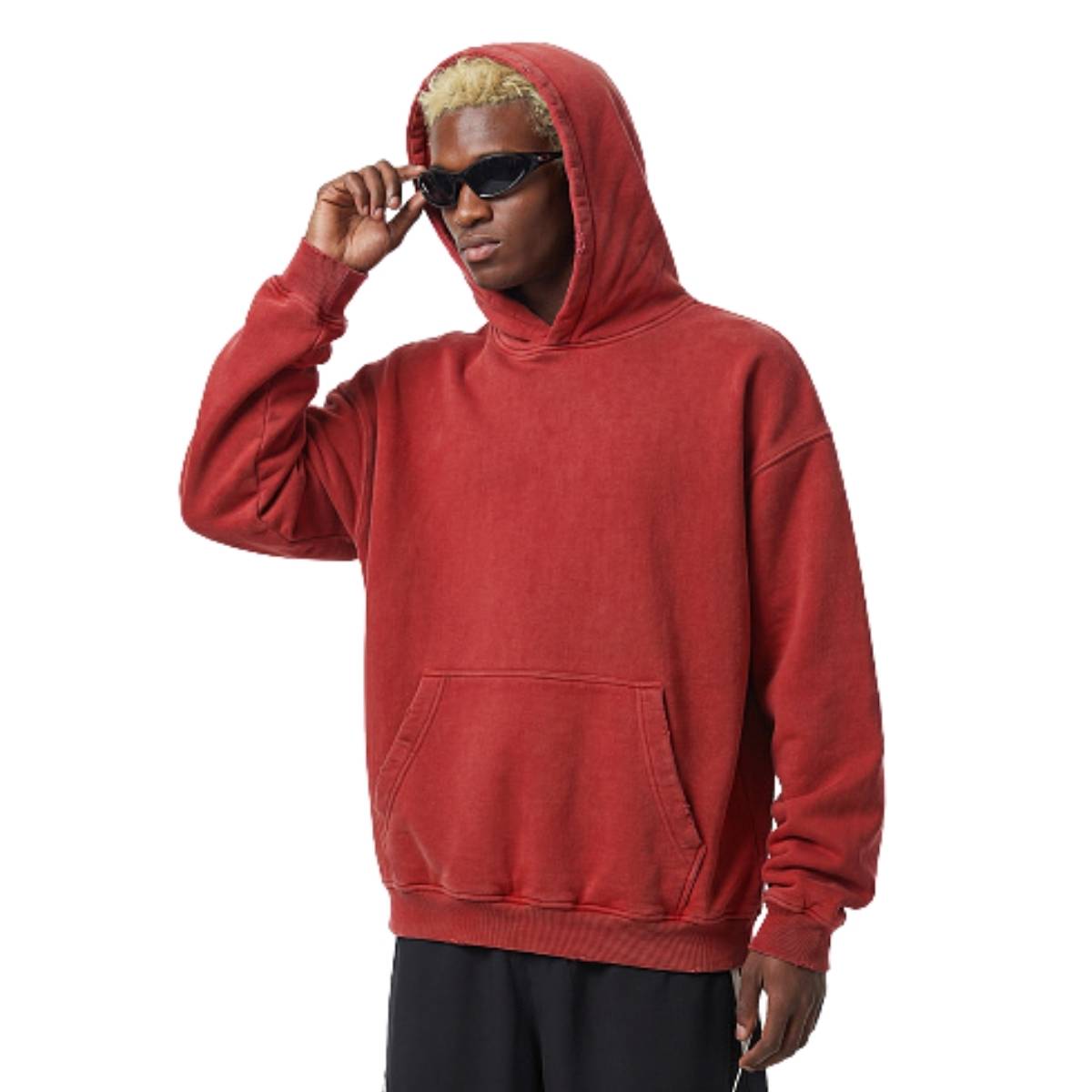 Sudadera con capucha de felpa de novio de gran tamaño