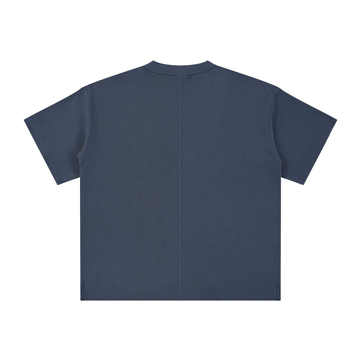 Heavyweight Waffle Split-Hem Texture T-Shirt
