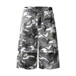 Straight Leg Camo Cargo Bermuda Shorts