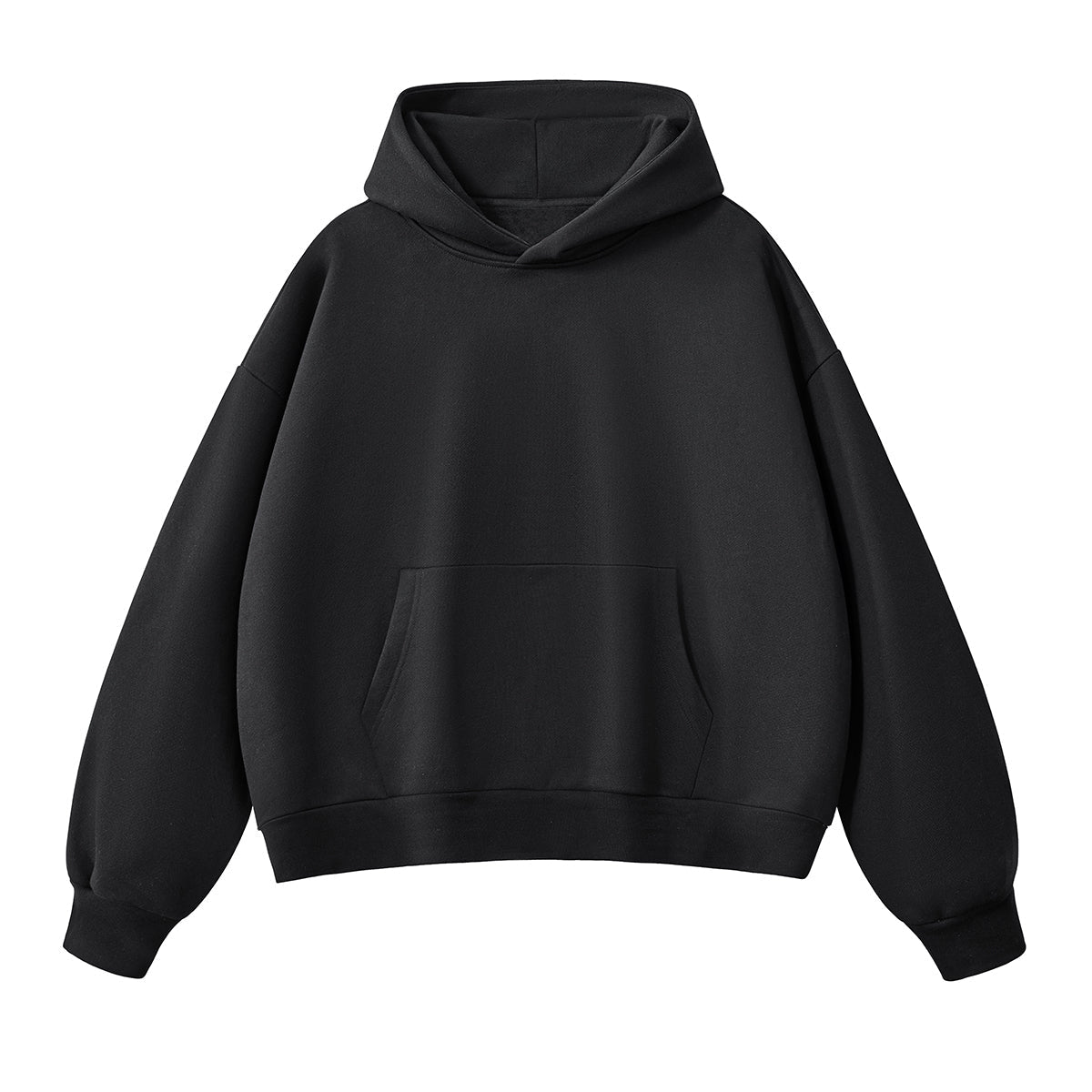 Solid Color Baggy Fleece Hoodie