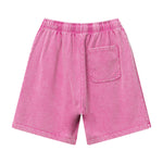 Pantalones cortos deportivos con contraste de color lavado