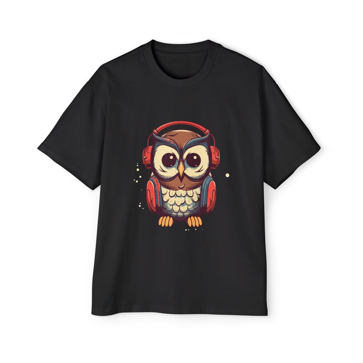 Owl Music Lover Vintage Graphic Tee-INNBLAC Fashion Apparel