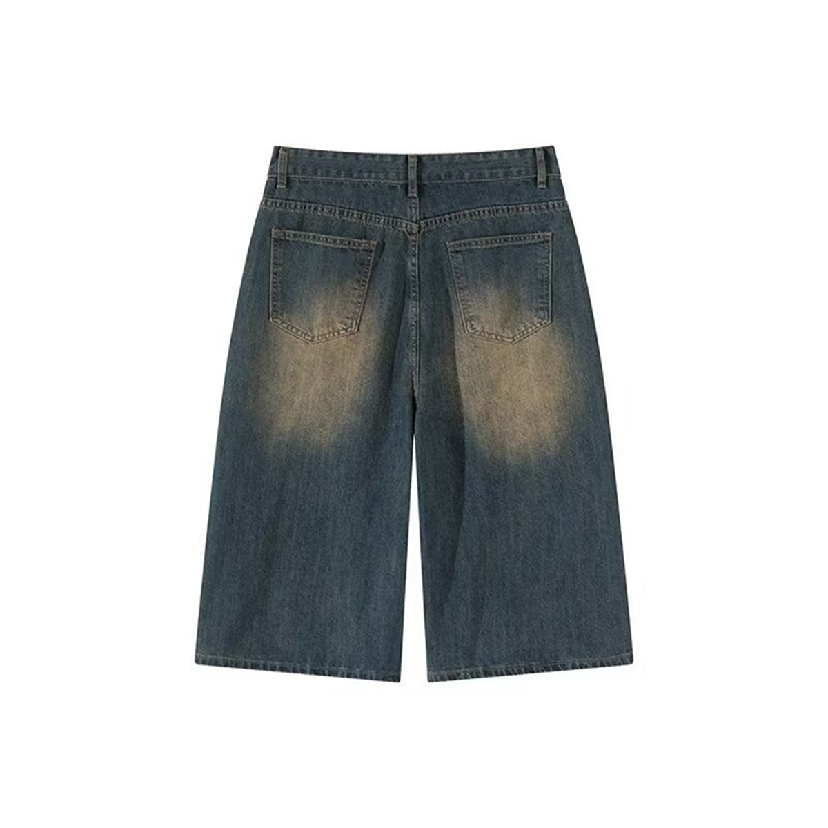 Bermudas vaqueras rasgadas con parches de camuflaje