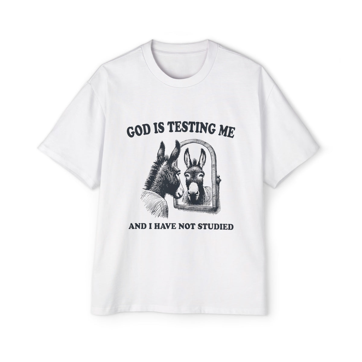 Donkey Looking In The Mirror Graphic Tee-INNBLAC Fashion Apparel