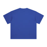 Anime Girl & Boba Royal Blue Graphic Tee-INNBLAC Fashion Apparel