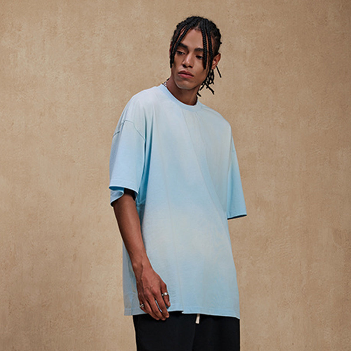 Distressed Premium Relaxed Fit Oversized T-Shirt