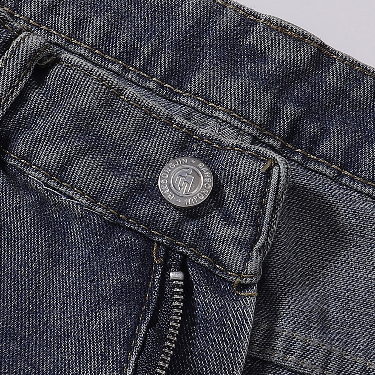 Leopard Star Patch Wide-Leg Denim Jeans