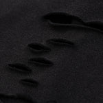 Black Washed Cotton Ripped Boxy Tee 270gsm