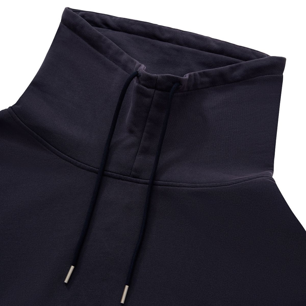 Heavyweight Drop‑Shoulder Relaxed Fit Drawstring Funnel Neck Sweatshirt