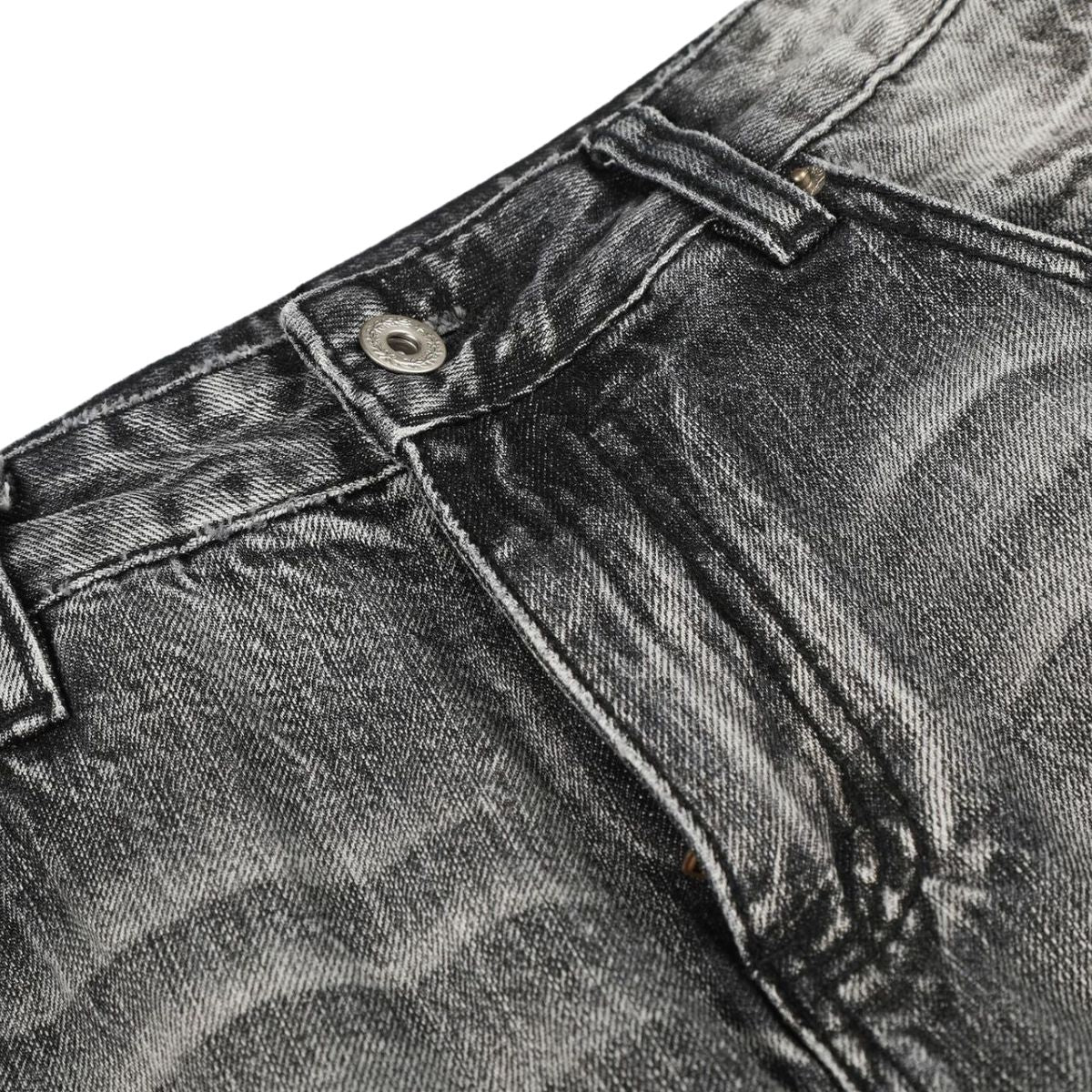 Vintage Washed Straight Leg Jeans