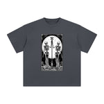 Mystery Skeleton Tarot Card Graphic Tee-INNBLAC Fashion Apparel