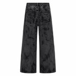 Vintage Smoke Wash Relaxed Flare Denim Jeans