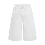 Retro Washed Baggy Straight-Leg Bermuda Shorts