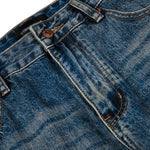 Men's Mid-Rise Straight-Leg Washed Denim Pants â€?Vintage Casual