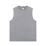Camiseta sin mangas descolorida de 8 oz
