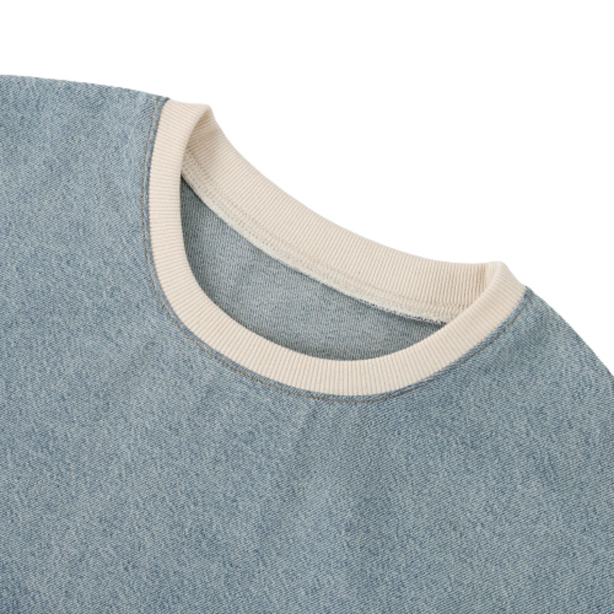 Washed Cotton Oversized Crew Neck Tee