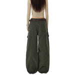 Zip Utility Wide Leg Cargo Pants