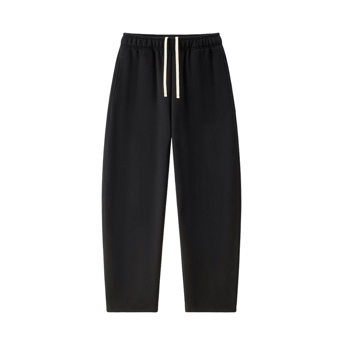 Old‑Money Thick Warm Drawstring Scimitar Wide‑Leg Pants