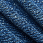 Puff Sleeve Belted Denim Mini Dress