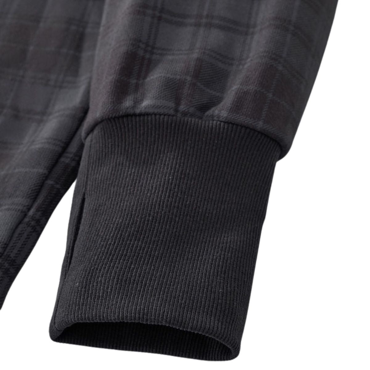 Plaid Collegiate Hoodie French Terry Sweatshirt