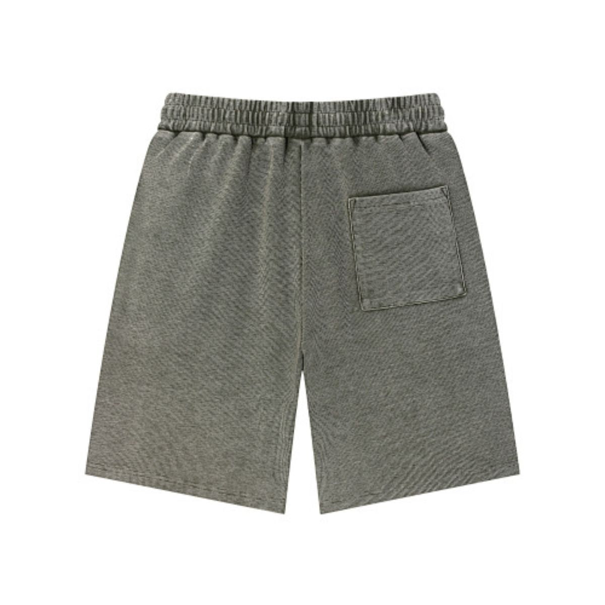 Bermudas con lavado vintage y salpicaduras de tinta